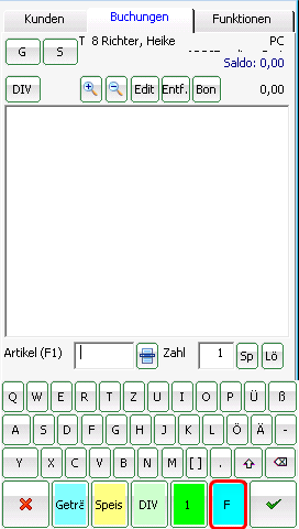 Letter keyboard